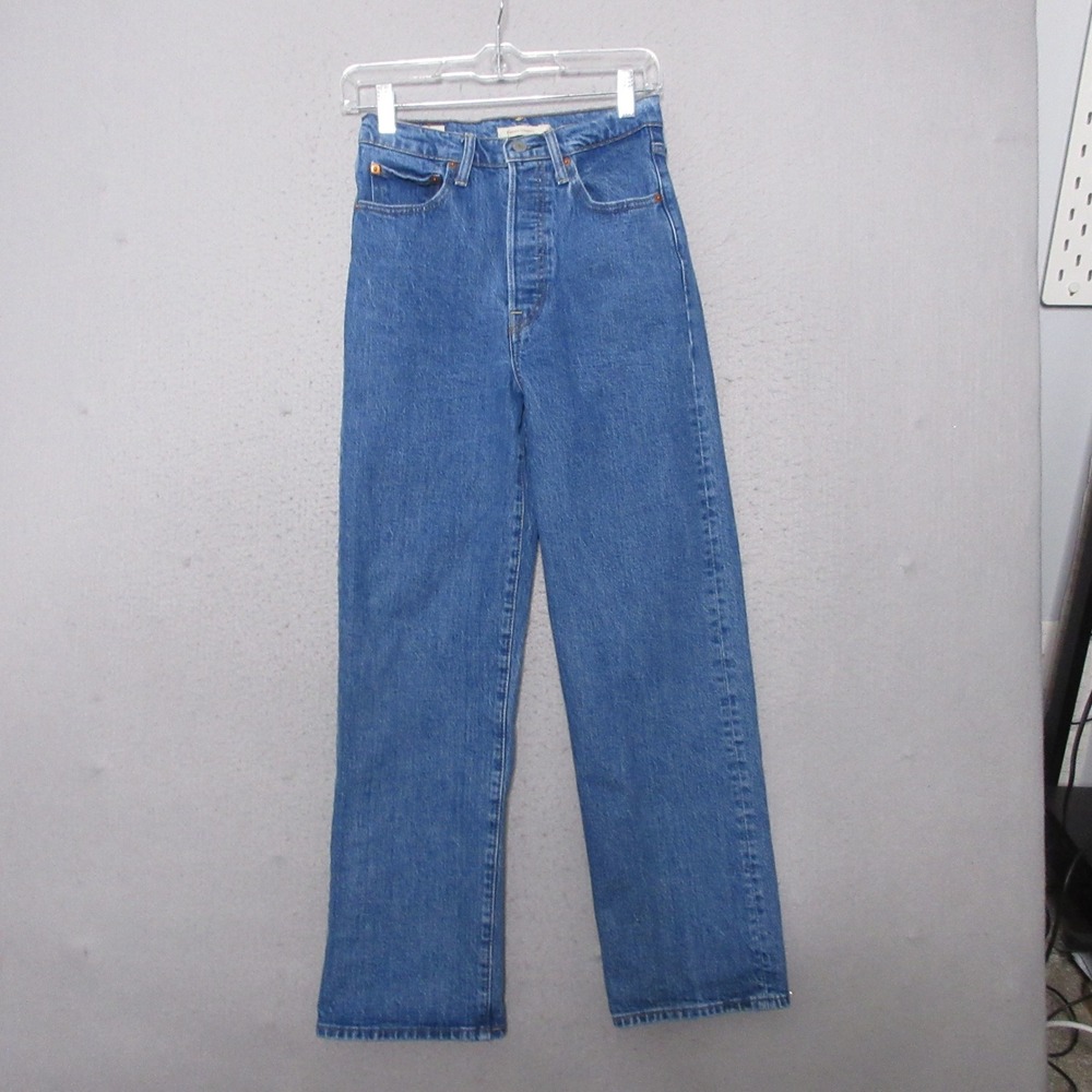 Levis Jeans Women 27 Ribcage Straight Premium High Rise Button Fly Capsule 90s‎
